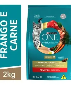 Alimento Para Gatos Purina One Visible Nutrition Frango E Carne Para Filhotes 2kg