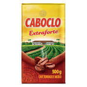 Café Torrado e Moído a Vácuo Extraforte Caboclo Pacote 500g