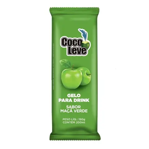 Gelo Coco Leve Sabor Maçã Verde 200ml