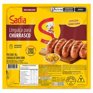 Linguiça De Carne Suína Para Churrasco Sadia 700g